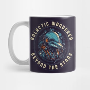 Cool cyber punk dolphin pilot Mug